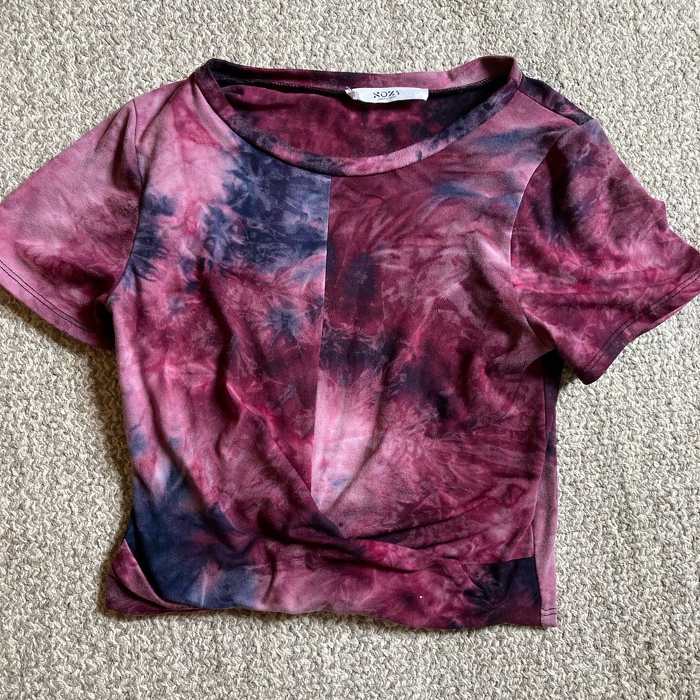 tie-dye kendall crop top